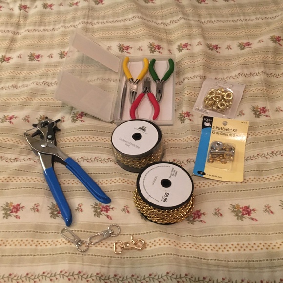Craft Tools Other - Belt & purse strap leather Rivet punch pliers,,mini travel kit tools... bundle